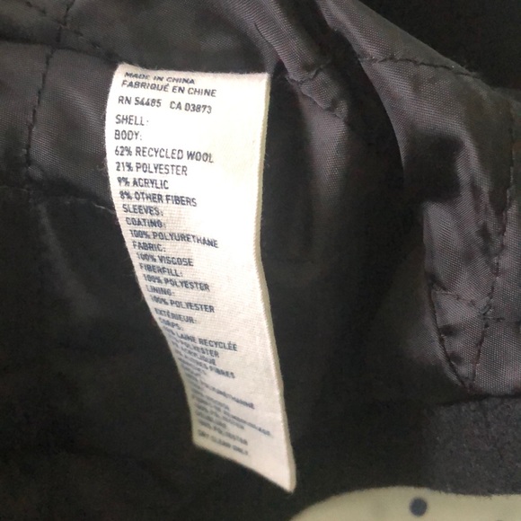 American eagle black wool and faux leather jacket - Picture 5 of 5